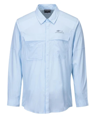 Men′s Long Sleeve Quick Dry Fishing Shirt UV Protection Upf 50 Polié Ster