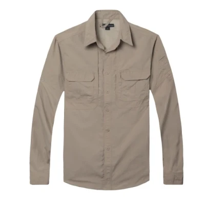 Custom Loose Nylon Outdoor Tactics Long Sleeve Men′s Breathable Nylon Men′s Oversized Shirt